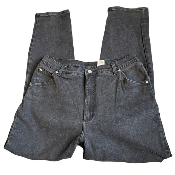 JMS Just My Size Stretch Black Denim Jeans Straight Leg Women's Plus Size 18W - Picture 2 of 10